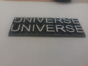 parallel-Universum Zeichen logos 3d print model - Mito3D