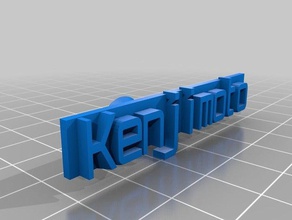 kenjimoto1 il costume personalizzato 3d print model - Mito3D