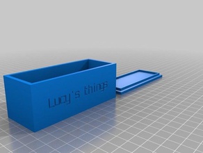 minha caixa personalizada lucys coisas contentores 3d print model - Mito3D