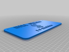 meu personalizados, cartão de visita sinais logotipos 3d print model - Mito3D