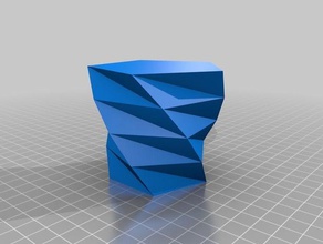 meine angepasste verdrehten polygon vase2 Container 3d print model - Mito3D