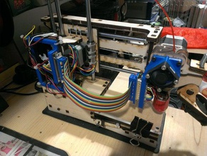 printrbot simple ribbon cable brackets 3d printer parts 3d print model - Mito3D