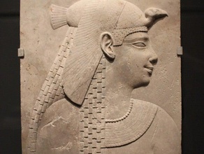 relief plaque depicting queen goddess scans replicas 3d scan scanning ancient egypt art history institute chicago autodesk recap bas carving egyptian folium woman 3d print model - Mito3D