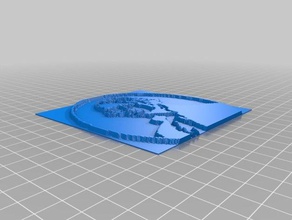 george washington 2d art customized 3d print model - Mito3D