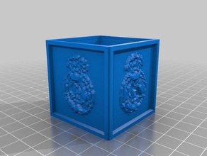 personnalisé cube lithopanes le real madrid décor 3d print model - Mito3D