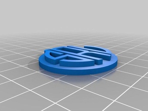 monogram pendant jewelry customized 3d print model - Mito3D