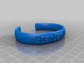 spartan proud bracelets customized 3d print model - Mito3D
