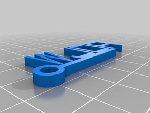 wjda i portachiavi personalizzato 3d print model - Mito3D