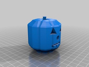 meine angepasste jack-o-Laterne Dekor 3d print model - Mito3D