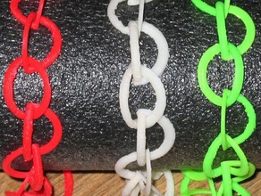 demi-cercle de la chaîne les bracelets 3d beffroi bijoux 3d print model - Mito3D