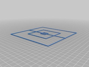 xy-Achsen Kalibrierung Quadrate 3d drucken tests der benchmark prusa i3 test-Stück x-Achse y-Achse 3d print model - Mito3D