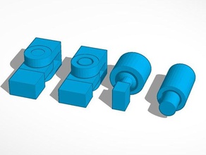 4 Arten Gelenke engineering universal joint 3d print model - Mito3D