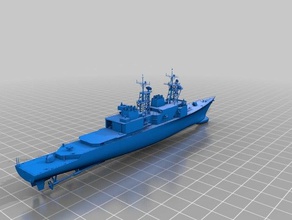 uss spruance outros 3d print model - Mito3D