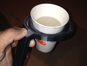 coffeecup gimbal diy papercup stabilizer 3d print model - Mito3D