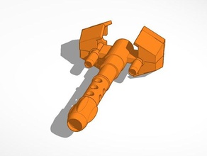 géant de fer pistolet sculptures robot 3d print model - Mito3D