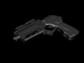 continuum sadtech futuro pistola adereços 3d print model - Mito3D