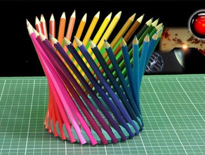 coroa lápis office 3d jóias reprap 3d print model - Mito3D