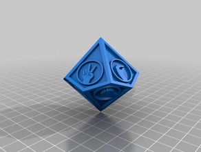 roche papier ciseaux lézard spock dé roche-papier-ciseaux big bang theory 3d print model - Mito3D