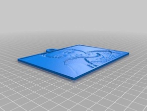 özelleştirilmiş lithopane zjy benim 2d sanat 3d print model - Mito3D