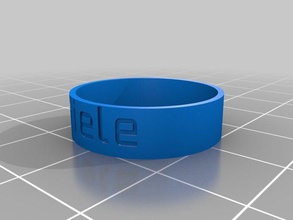 my customized ring 6 10 rings 3d print model - Mito3D
