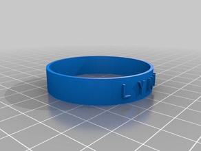 my customized simple poem bracelet art 3d print model - Mito3D