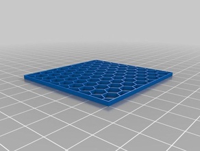 customizable hex grid pattern other customizer hexagon 3d print model - Mito3D