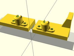 flashforge bowden di conversione Stampante 3d accessori morsetto creatore replicatore doppio scad 3d print model - Mito3D