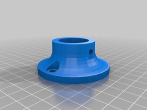 pipe mounting flange my spool holder household customized 3d print model - Mito3D