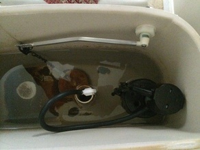 toilet flush lever repair part bathroom openscad replacement 3d print model - Mito3D