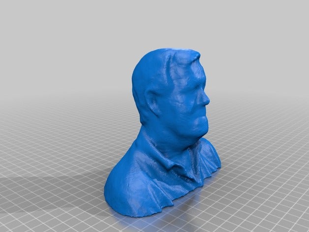 jeff people body boy bust face head human torso 3D print model - Mito3D