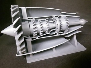 ge jet capuz de escape traseira do cone adições engenharia 3d print model - Mito3D
