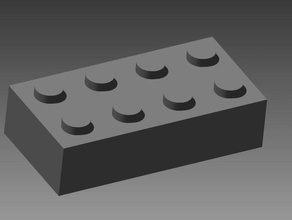 4x2 mattoncini lego 3d stampa 3d print model - Mito3D