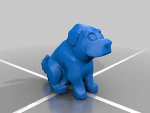 little dog animals dogs pet sculpture statue 3d print model - Mito3D