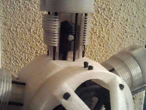 abierto cilindro 5 de motor radial los vehículos 3d print model - Mito3D