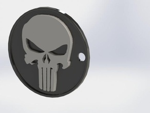 punisher keychain signs logos 3d print model - Mito3D