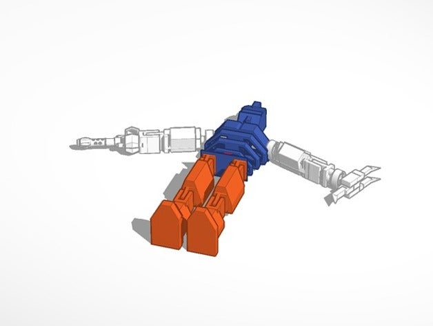 Riesen-pose-in der Lage Roboter Modell große Waffen voll bewegliche 3D print model - Mito3D