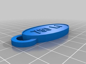 my customized oval keychain 2 keychains 3d print model - Mito3D
