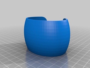özel kişiselleştirilebilir geniş cuff bilezik benim bilezikler 3d print model - Mito3D