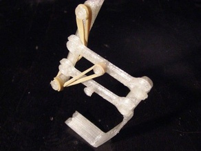 olaf mechanisch ist - Spielzeug Frosch Gelenk springen prothetische Gummi-band Skelett 3d print model - Mito3D