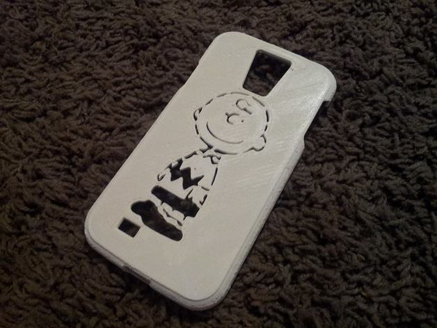 samsung galaxy s4 charlie brown mobile phone 3D print model - Mito3D