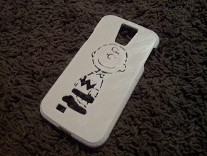 samsung galaxy s4 charlie brown mobile phone 3d print model - Mito3D