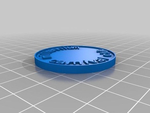 el carnaval de la pieza las monedas insignias personalizado 3d print model - Mito3D