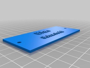 my nameplate accessories customized 3d print model - Mito3D