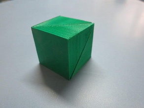 broke my cube 2 math puzzle dissection geometry 3d print model - Mito3D