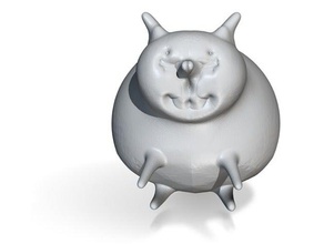 assis fat cat animaux des chats catty féline chaton kitty sculptris 3d print model - Mito3D