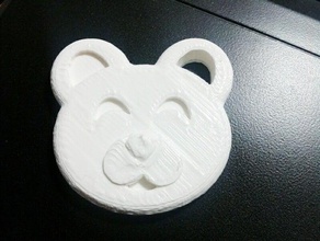 teddy face animals bear br customized 3d print model - Mito3D