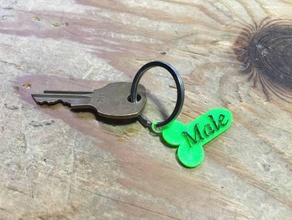mail keychain keychains 3d print model - Mito3D