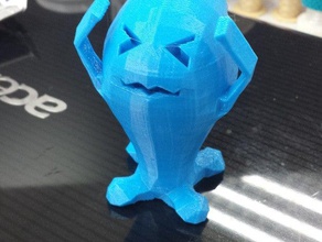 low poly wobbuffet brinquedos jogos baixa polígono pokemon 3d print model - Mito3D