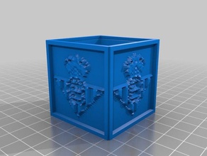 personnalisé cube lithopanes real betis décor 3d print model - Mito3D