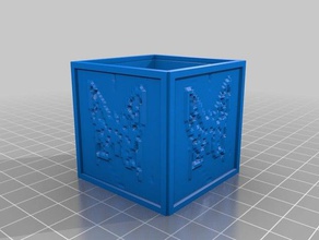 my customized custom cube lithopanes mariposa decor 3d print model - Mito3D